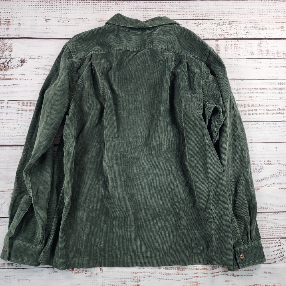 Polo Ralph Lauren Classic Fit Corduroy Camp Shirt Men's XL Green Workwear - Picture 2 of 6